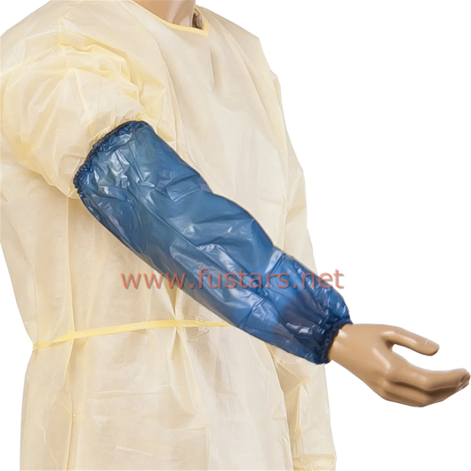 Disposable PE Sleeve Covers blue Color Waterproof Arm Covers