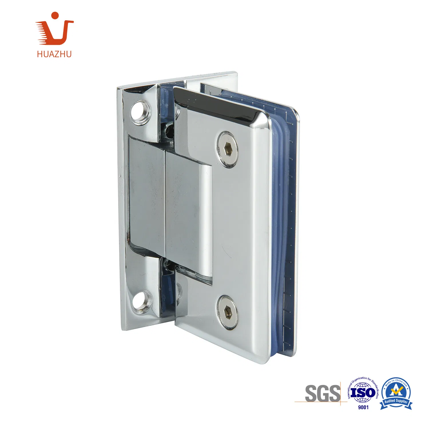 Shower Enclosure with Double Hinged Door Cabin Black Frameless 180 Degree Stainless Steel Shower Hinge OEM Factory