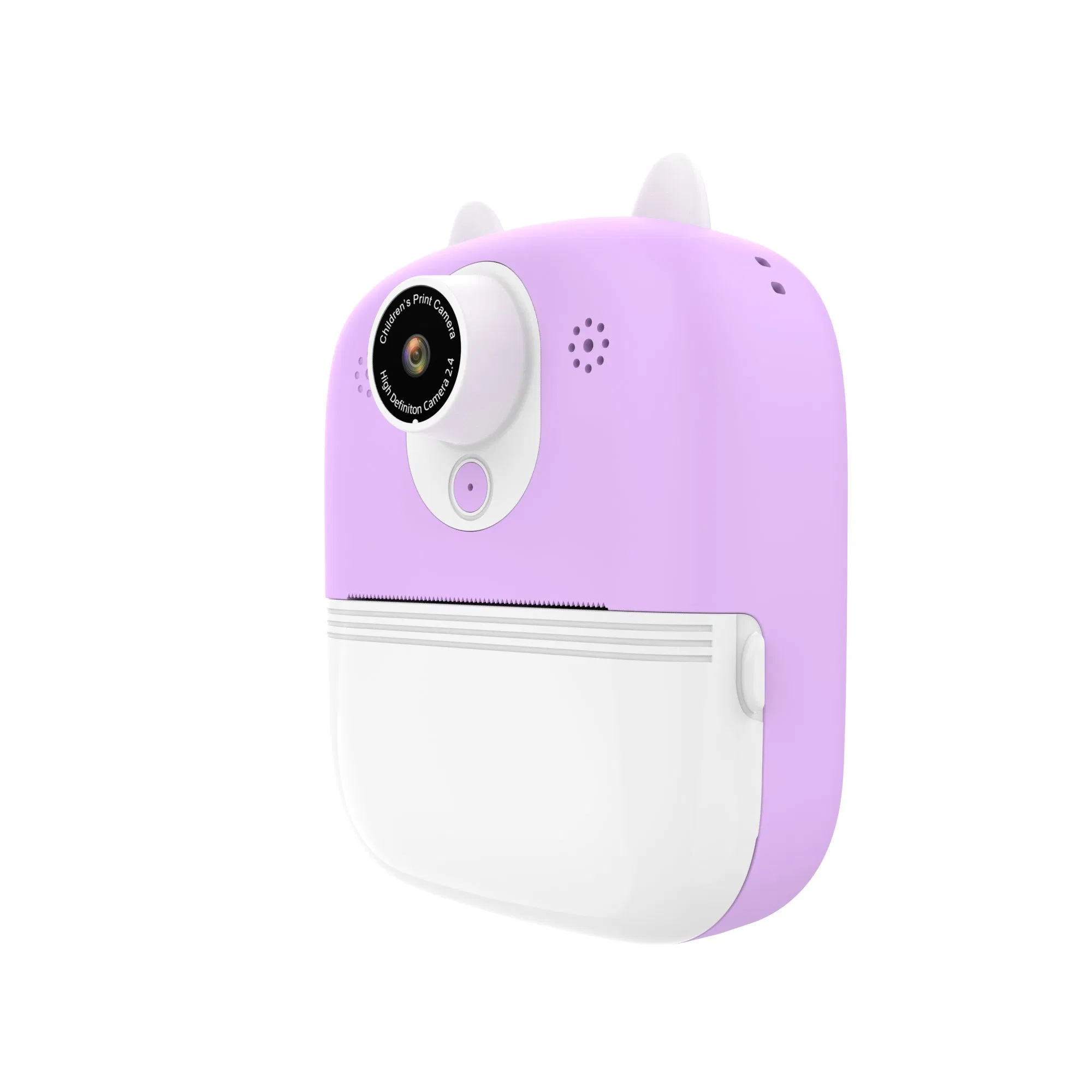 Purple 2.4'' Durable Rechargeable Digital HD Kids Instant Print Digital Camera