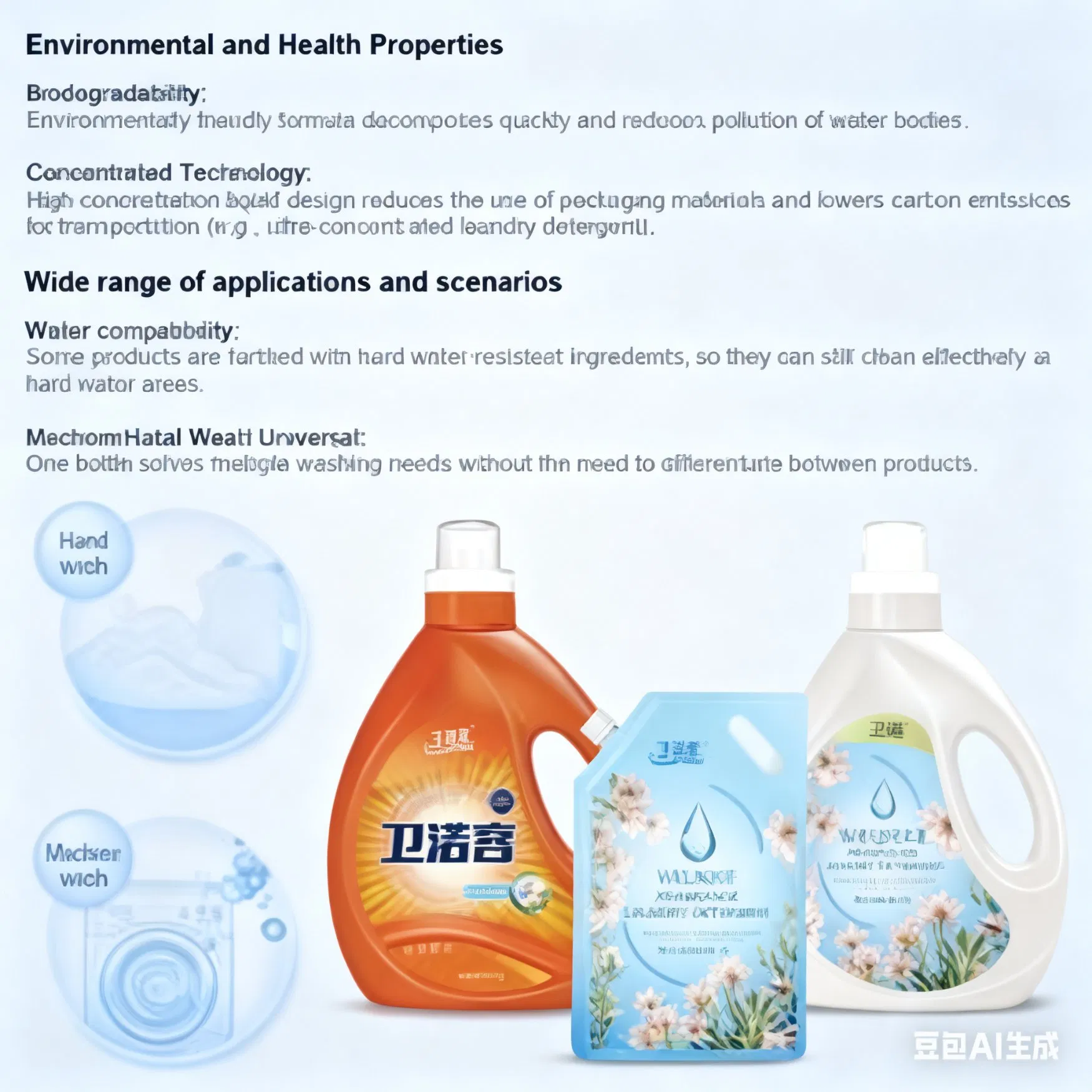 ODM/OEM Natural Fabric Softener, Used for Clothing Fragrance and One-Time Wrinkle Reduction