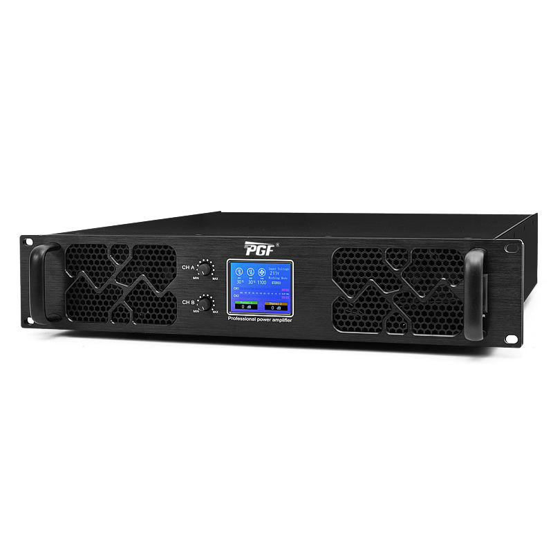 LED Display 1200-Watt Karaoke Power Amplifier for Events
