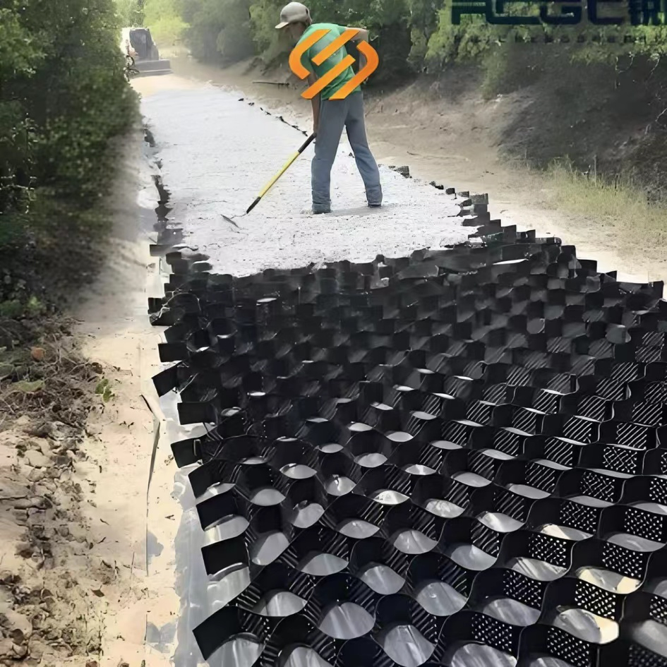 Slope Protection HDPE Geocell Honeycomb Sheet Plastic Geocell