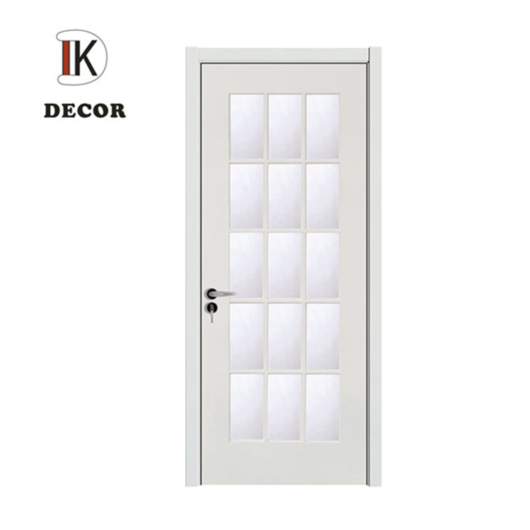 Cheap Price Bathroom Panel Interior Wooden Glass Door