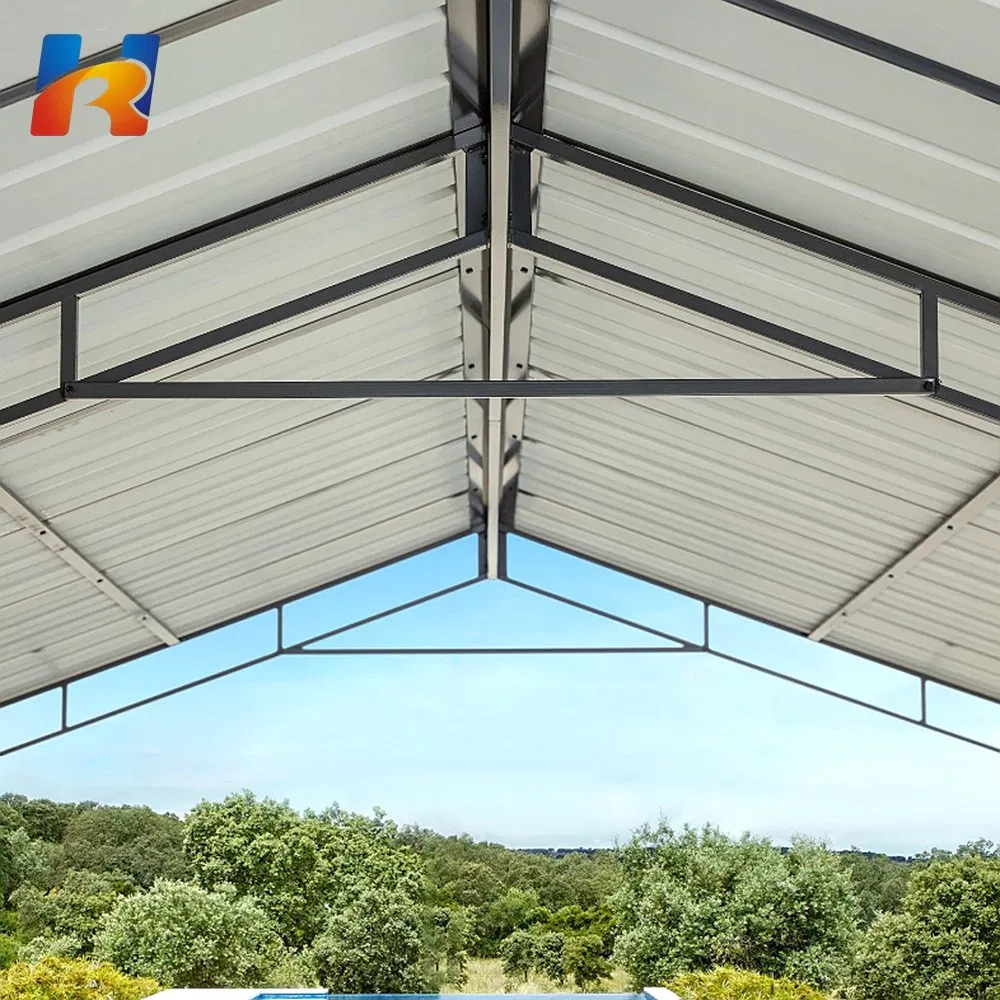 Custom Prefab Waterproof Carport Steel Structure Mobile Car Garport Steel Frame Garage