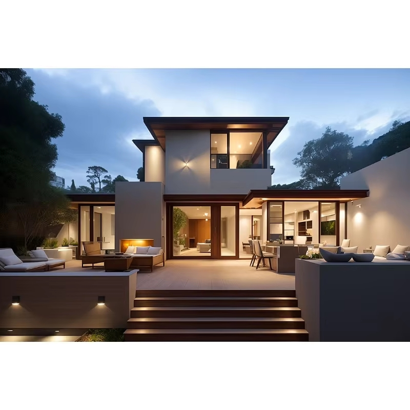 Low Cost Modern Luxury Design Multi-Story Prefabricated Steel Structure House Customized Fast Install Villas Townhouse Building