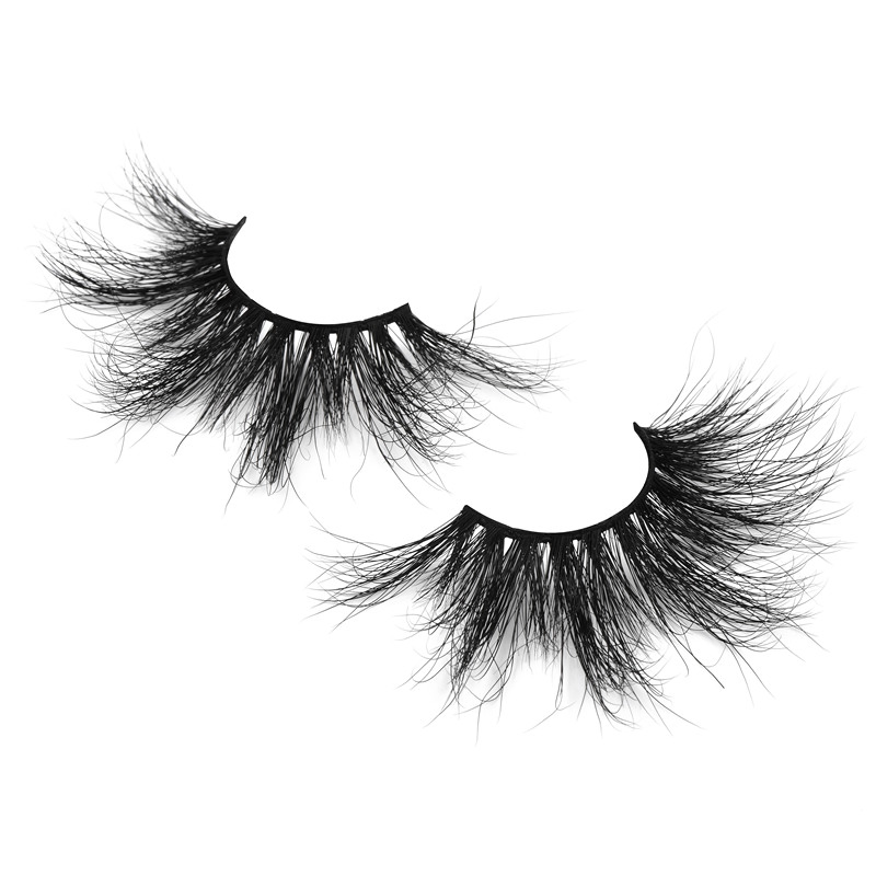 Wholesale Long Dramatic 3D Faux Mink Silk Strip Eye Lashes 3D Mink Lashes 25mm Real Siberian Mink Eyelashes Private Label