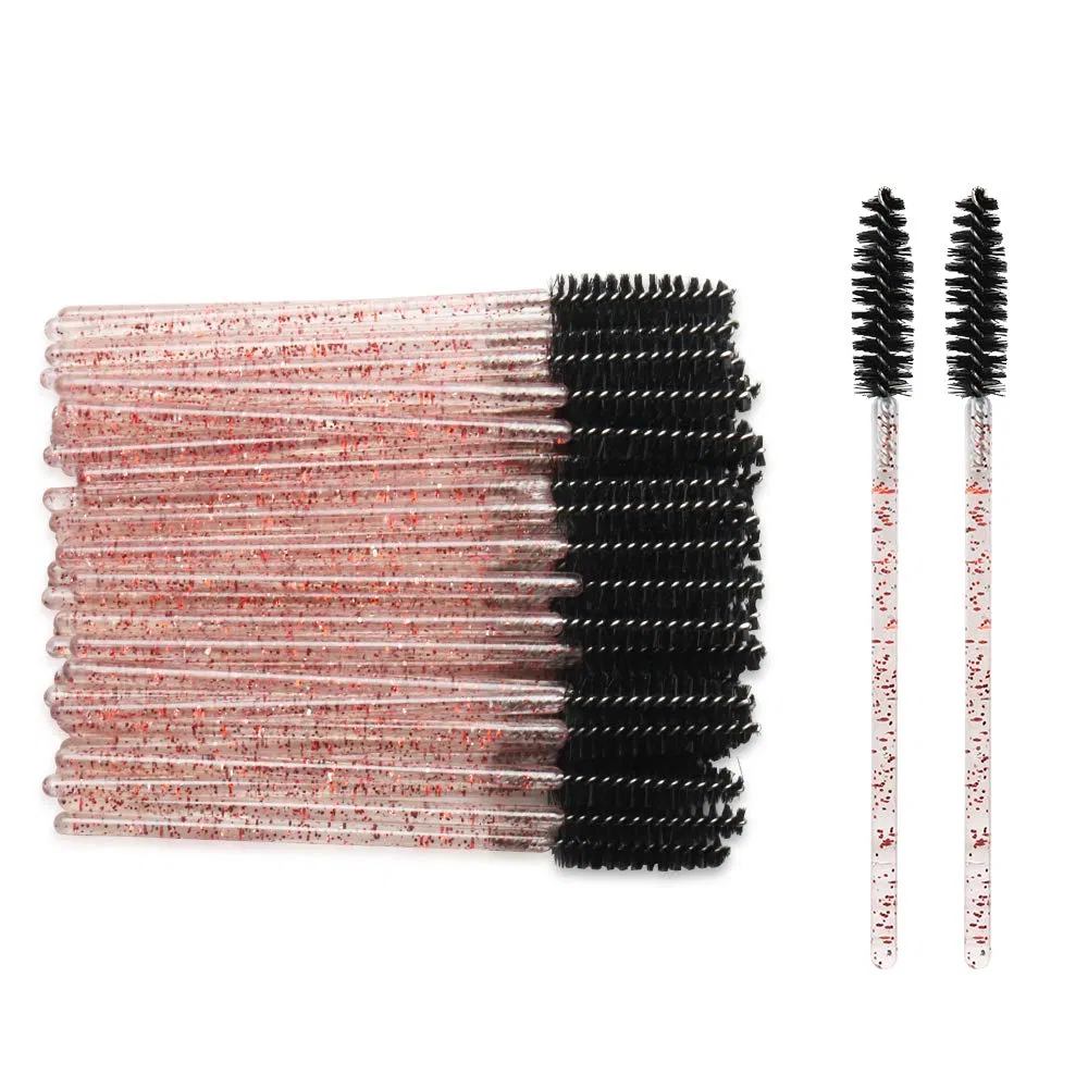 Silicone Mascara Eyelash Spoolies Brushes Lash Applicator Disposable Mascara Wand Eyelash Brush