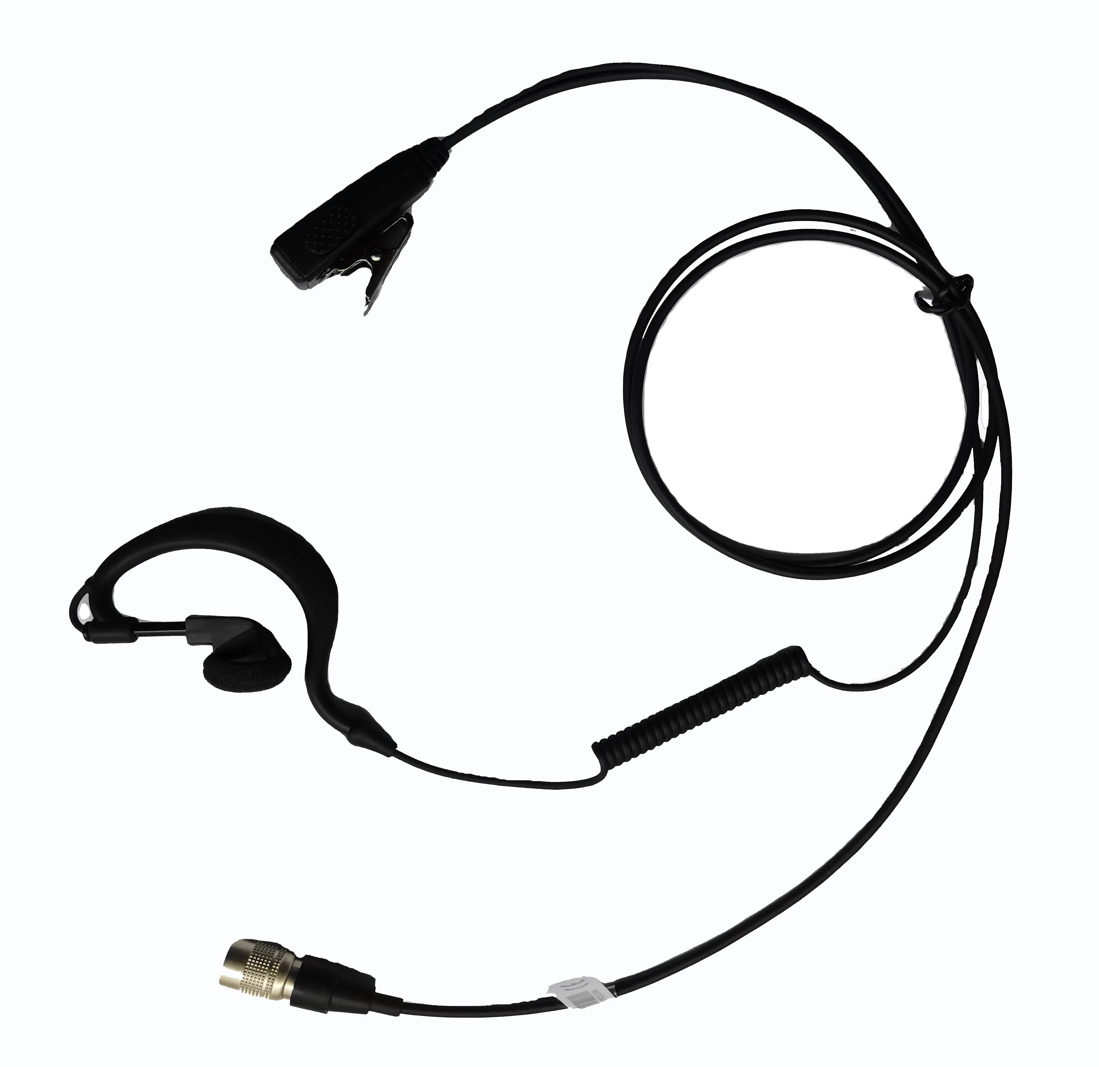 Single Ear G Shape Hook Earphone for Walkie-Talkie