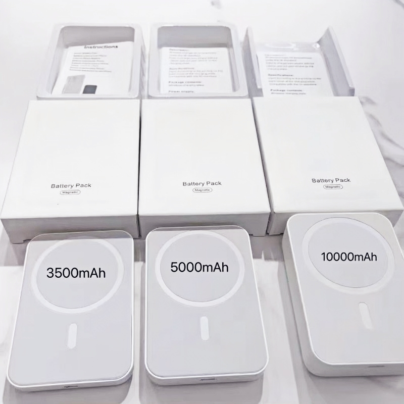 High Quality Wireless Power Supply Portable Power Station 3000mAh 5000mAh 10000mAh Magsafe Battery Pack Power Bank for iPhone 17 16 15 14 13 12