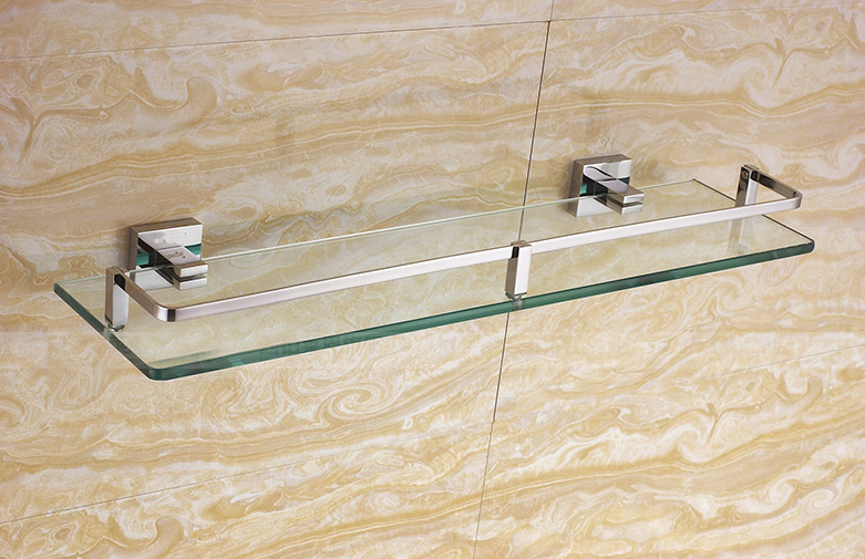 Настенная полка для ванной хром 6303