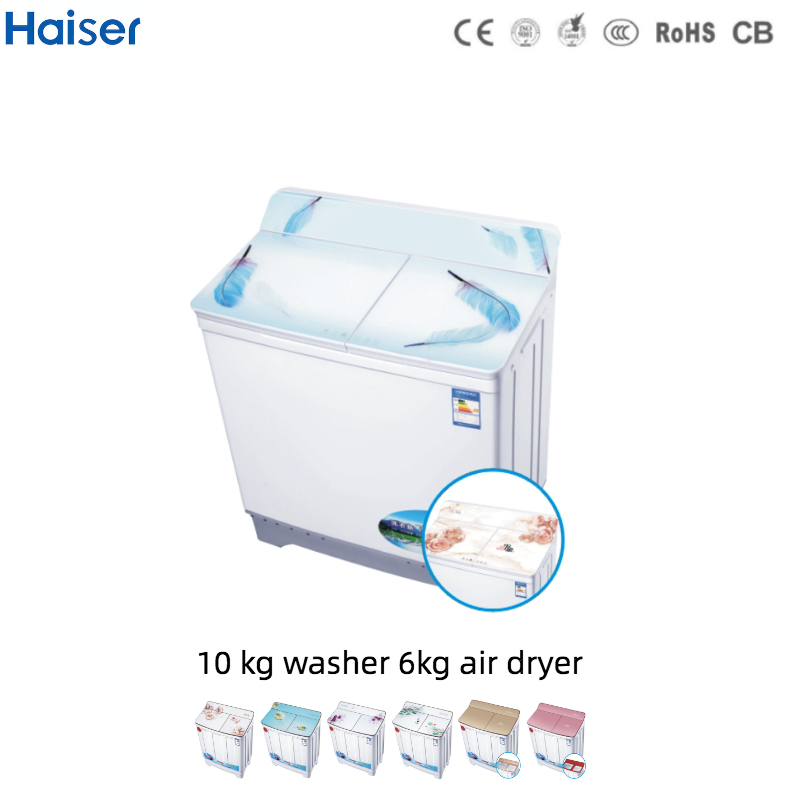 10 Kg Semi Automatic Twin Tube Washing Machine with Double Layer Body