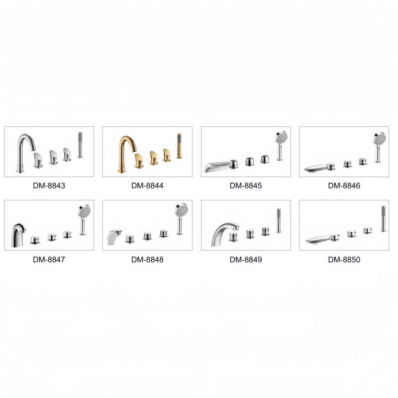 Modern Acrylic Faucet Hardware for Elegant Bathtub Designs