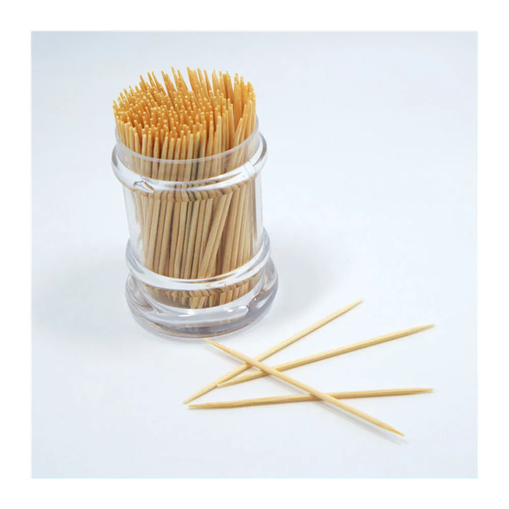 Bamboo Toothpick with Plastic Box Packing