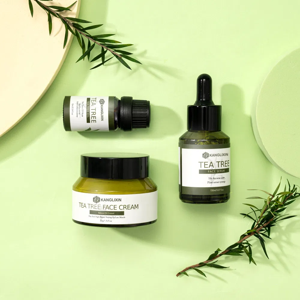 Wholesale Private Label Skin Care Anti Acne Tea Tree Face Oil Facial Serum Skincare Cream