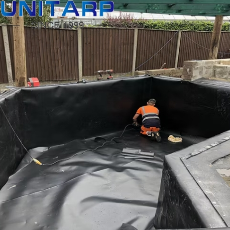 1mm 1.5mm 2mm High-Density Polyethylene Landfill Biogas Liner Waterproof Geomembrane Fish and Shrimp Farms