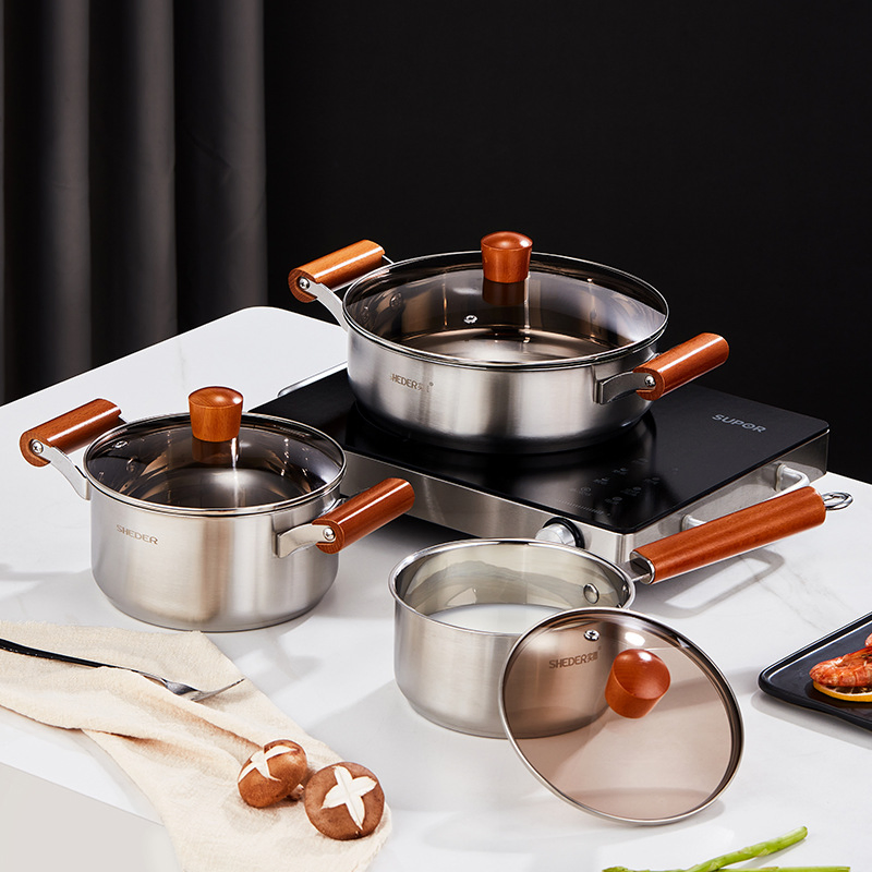 Kitchen Utensils Durable and Elegant Stainless Steel Cooking Pot for Everyday Cooking