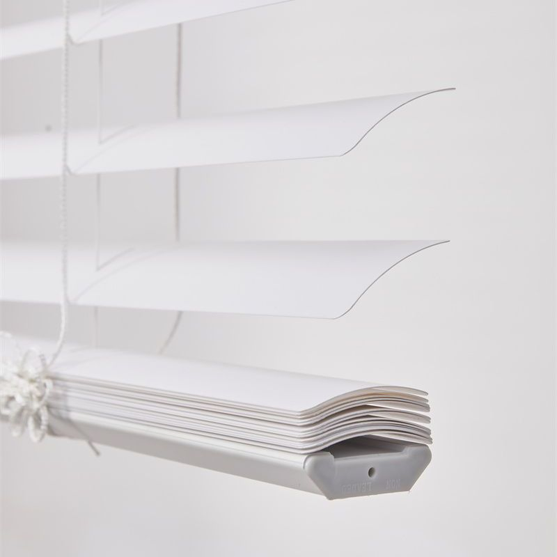 Corded and Cordless Waterproof Mini 25mm/35mm/50mm 1''/1.5''/2'' Arc/ S PVC Mini Venetian Blinds for Bathroom Vinyl Horizontal Indoor Blinds