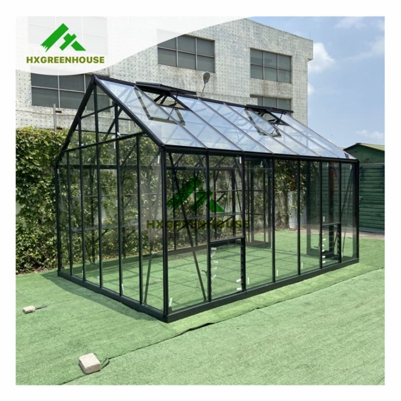 Commercial Hydroponics Sunroom Glass Greenhouse Ventilation