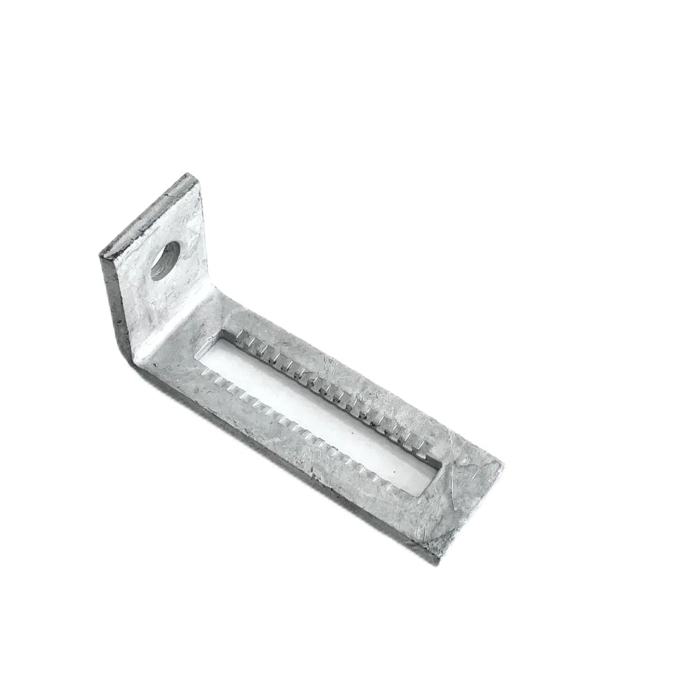Carbon Steel 2 Hole 2-5/8'' Adjustable Corner Angle Fitting for Channel