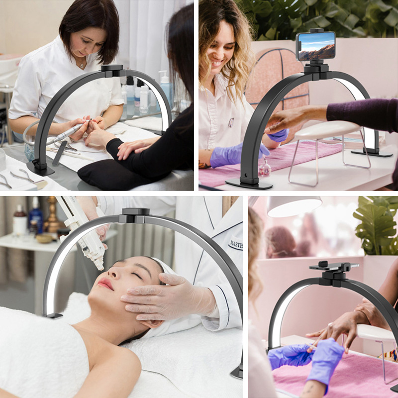 Manicure Table Lamp Dimming Collapsible LED Manicure Table Lamp Salon Nail Table Light for Salon Reception