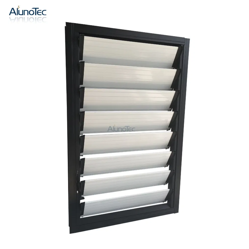 Aluminum Shutter Window with Glass blade Louvre Window for Garden
