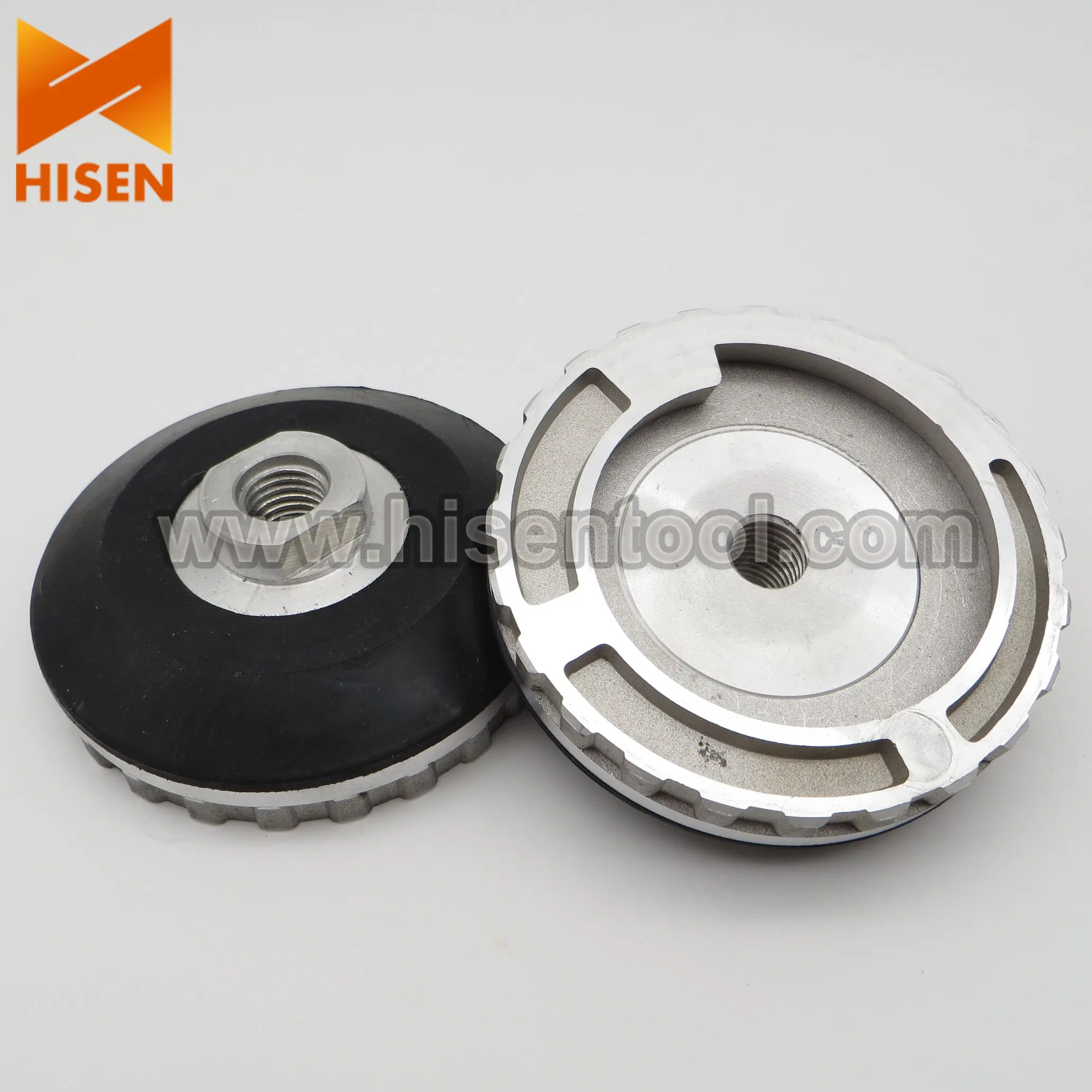 Алюминиевая опорная тарелка 100 мм с резьбой 5/8"-11