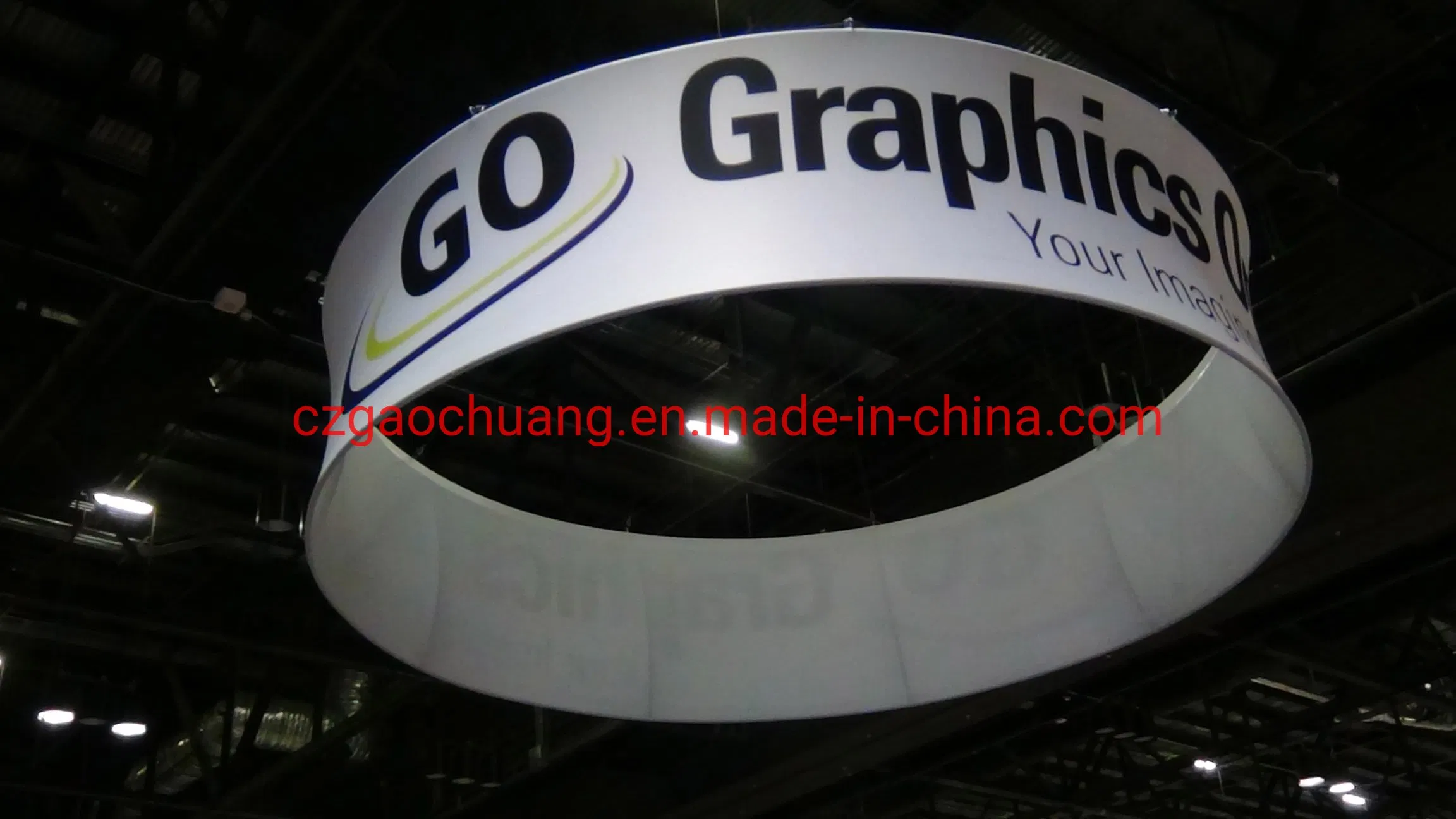 Ez Tension Fabric Ceiling Hanging Sign Banner Display Stand