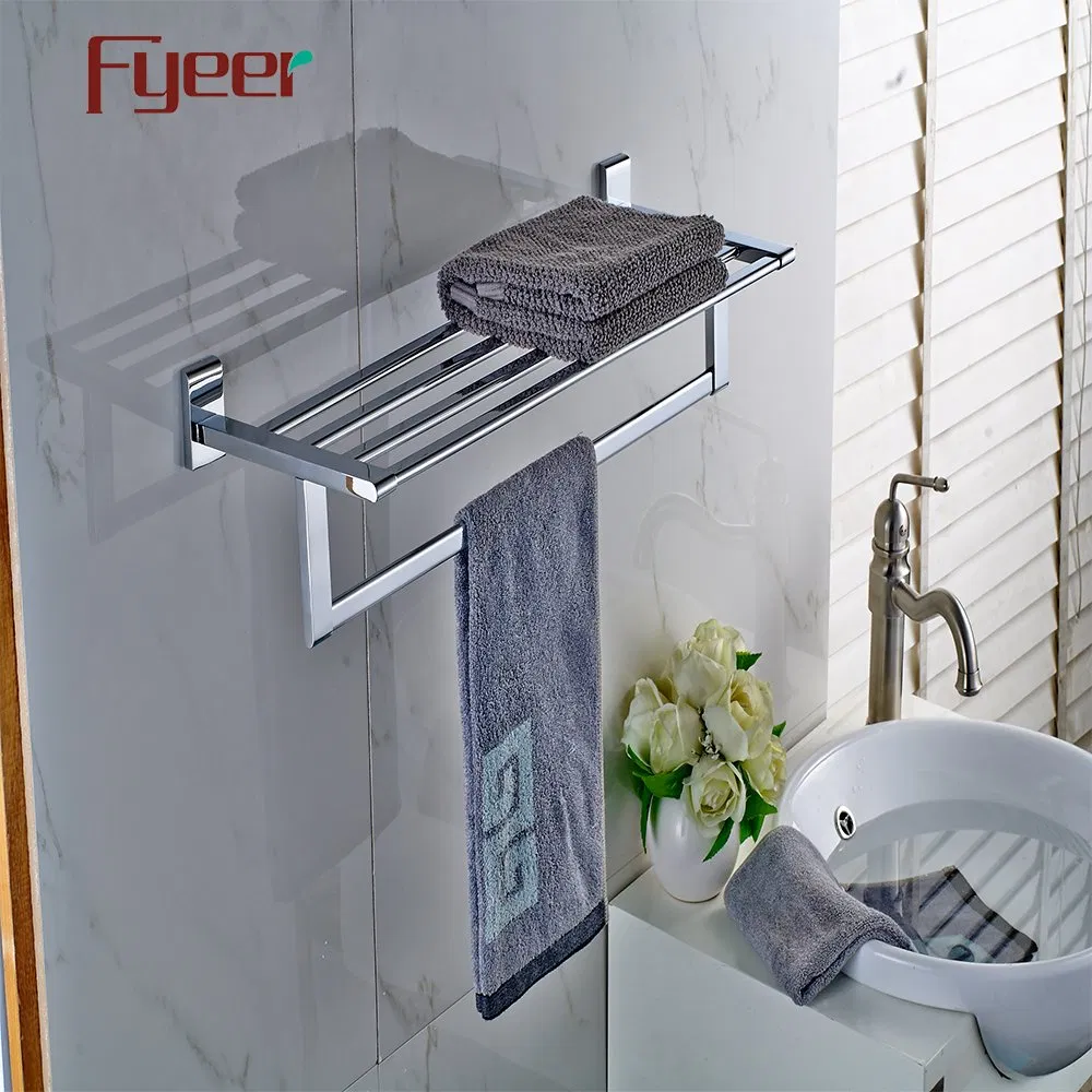 Полотенцедержатель Fyeer латунь хром