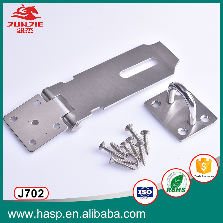 Door and Furniture Drawer Hasp Multi-Functional Stainless Steel Hasp Lock J702