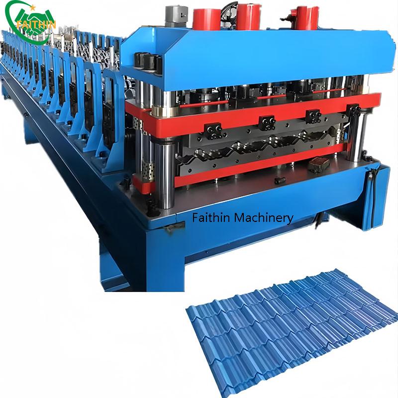 Steel Wall Corrugated Sheet Roll Forming Machine Tile Making Machinery