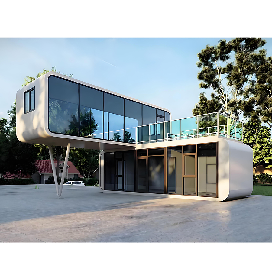 Durable Customize Color Pre Built Homes Container Capsule House