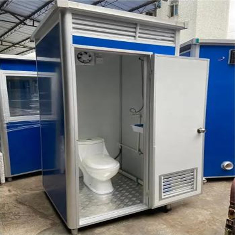 Outdoor Prefab Mobile Movable Container Outdoor Prefabricated Portable Single Toilet