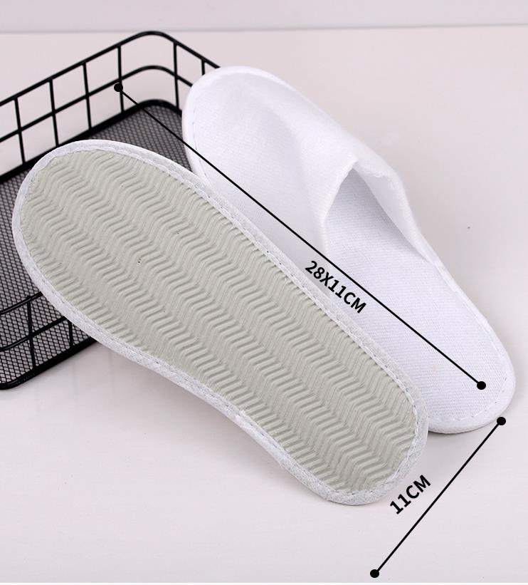 Wholesale Waffle Material Closed Toe Hotel Slipper for Beauty Salon