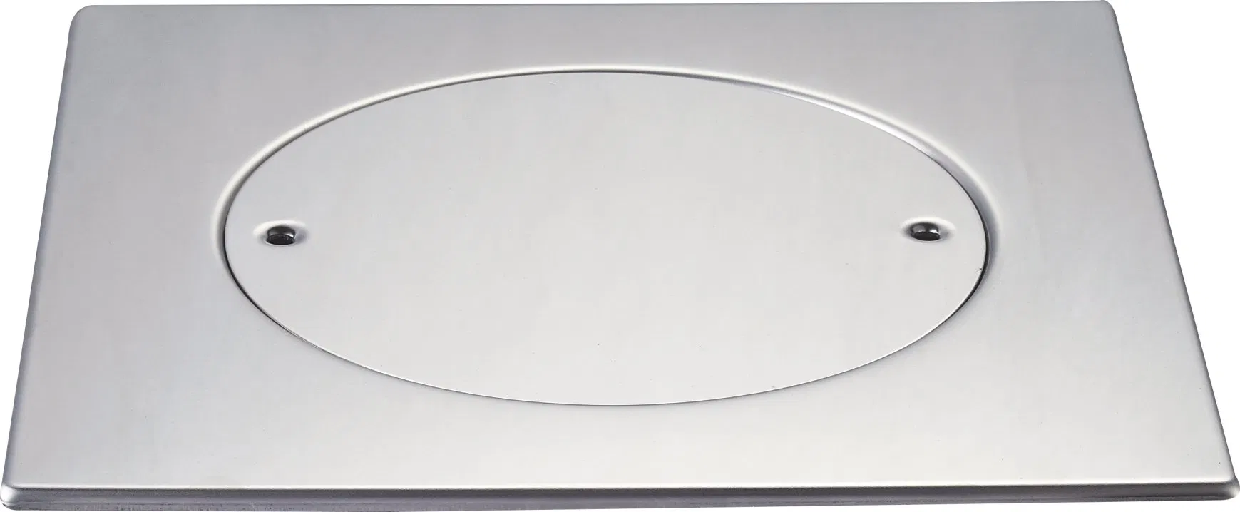 Chrome Stainless Steel Square Drainer Bathroom with Double Screw Face Floor Drain