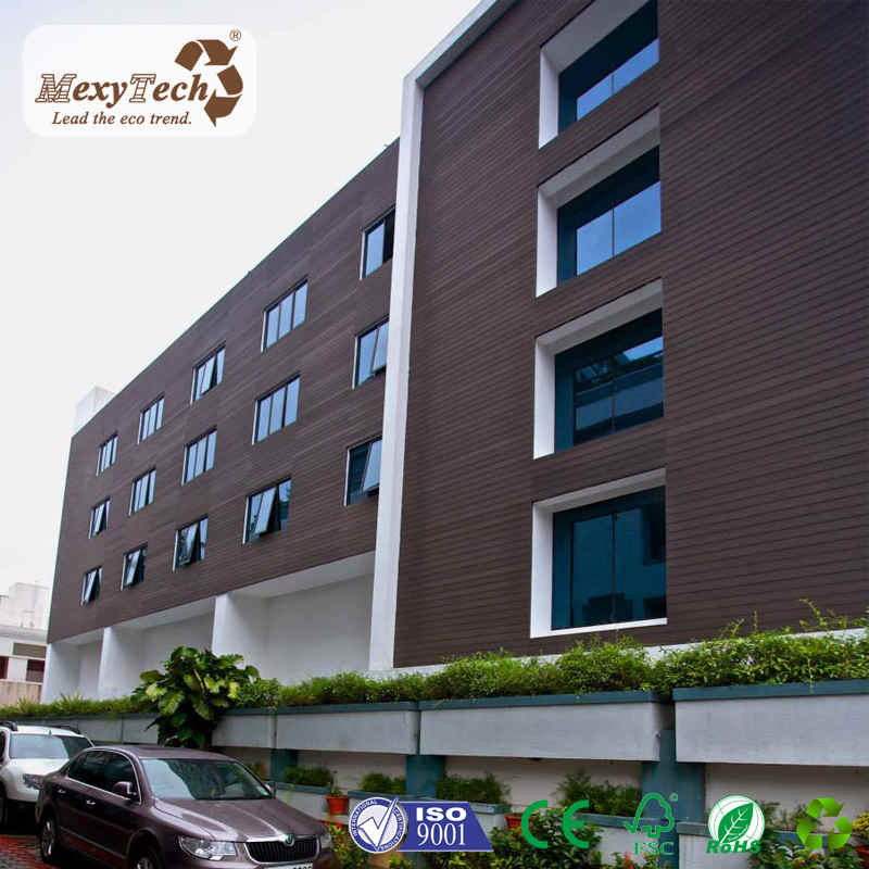 Wooden Exterior Plastic Composite WPC Wall Cladding