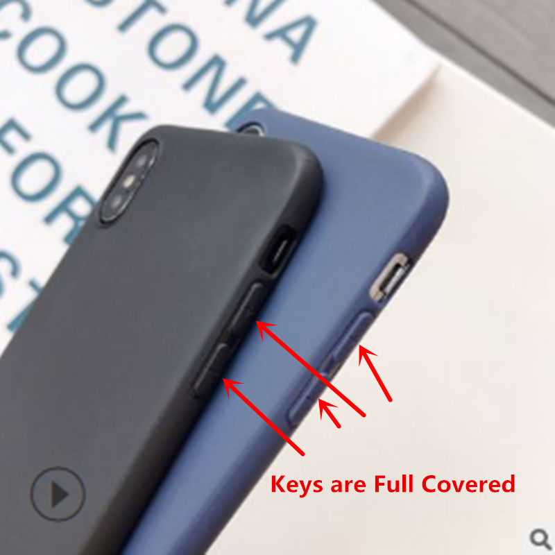 Чехол TPU для iPhone 6/7/8 Plus, цветной, мягкий