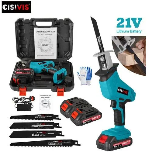 High-Powered Cordless Reciprocating Saw for Efficient Wood Cutting