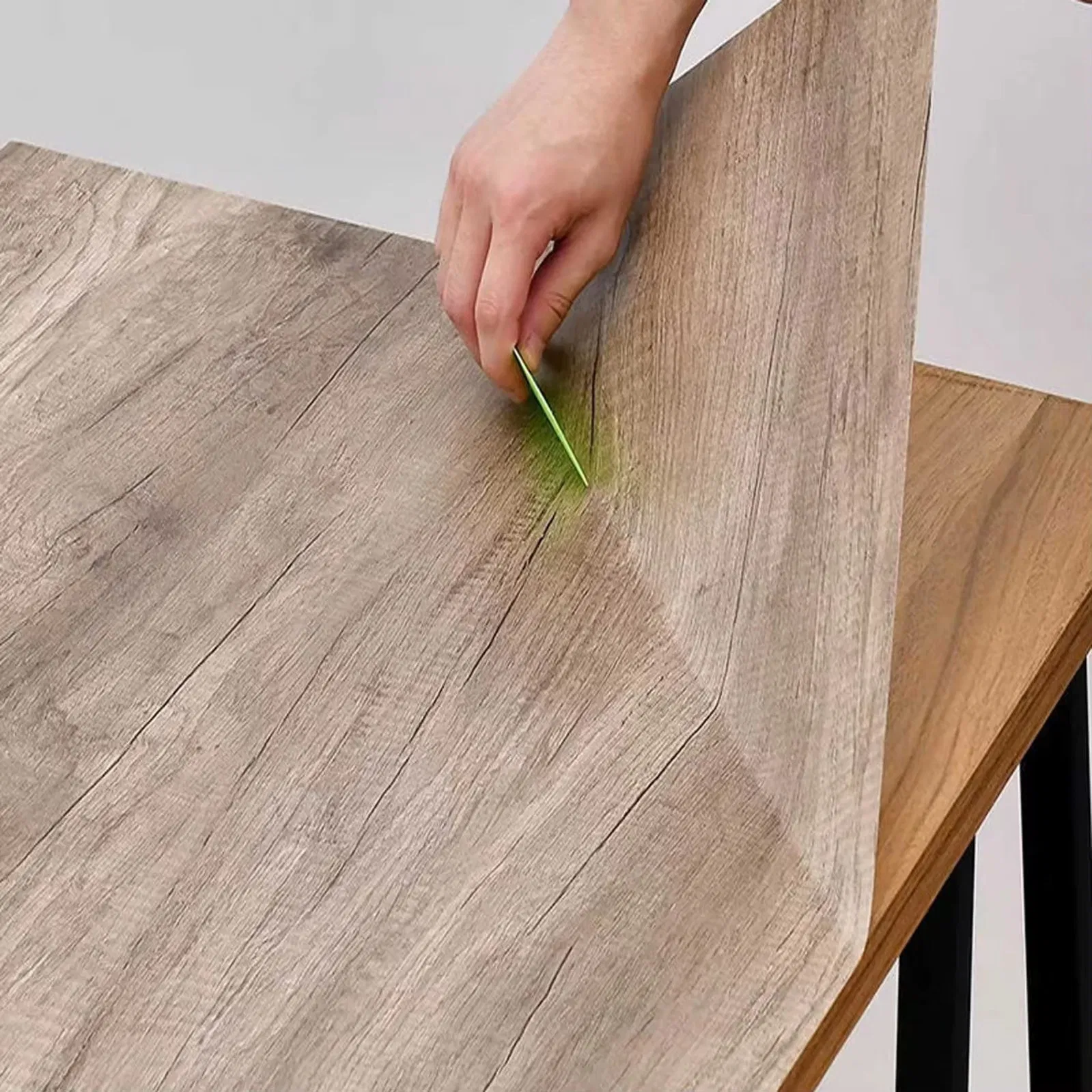 High Flexibility Self-Adhesive Wood Grain PVC Wrap Film, Conforms to Complex Profiles, for Moulding & 3D Wrapping Self Adhesive Sticker