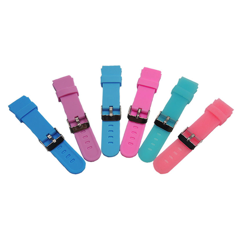 Silicone Watch Band Strap Sport Soft Diving Rubber Clock Watchbands