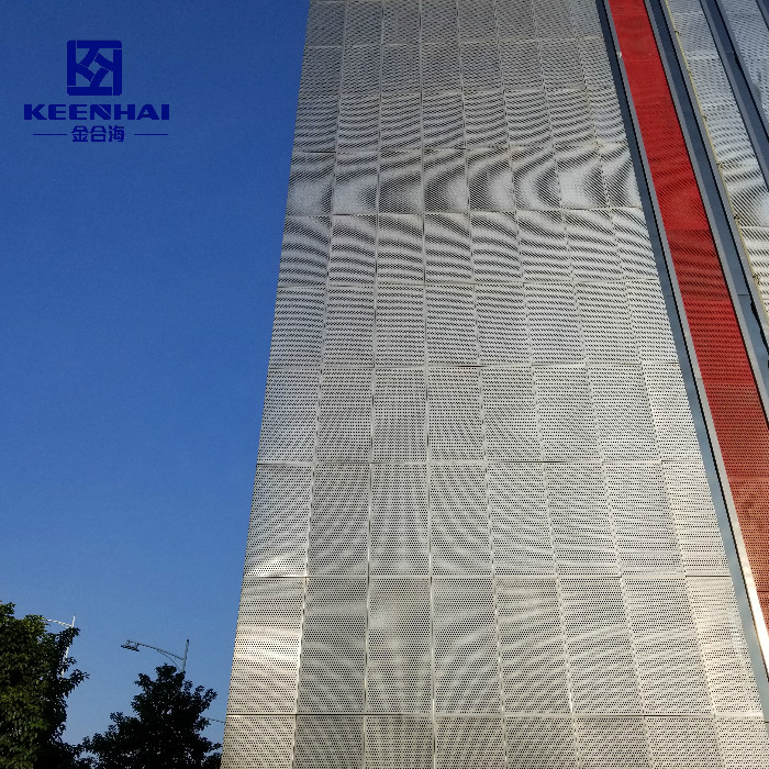 Perforated Metal Exterior Wall Cladding Aluminum Facade