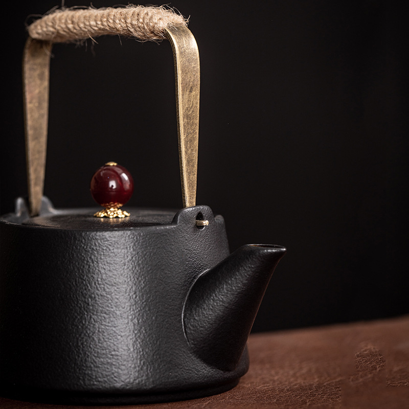 Керамический чайный сервиз для дома и путешествий