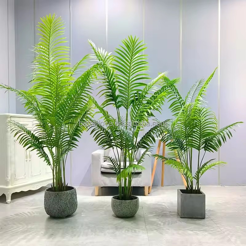 Бонсай искусственный в горшке пальма для дома