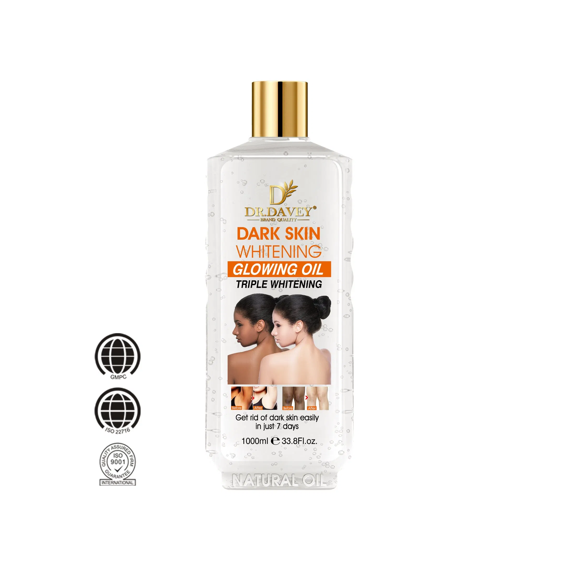 Dr. Davey Dark Skin Whitening Glowing Oil 1000ml