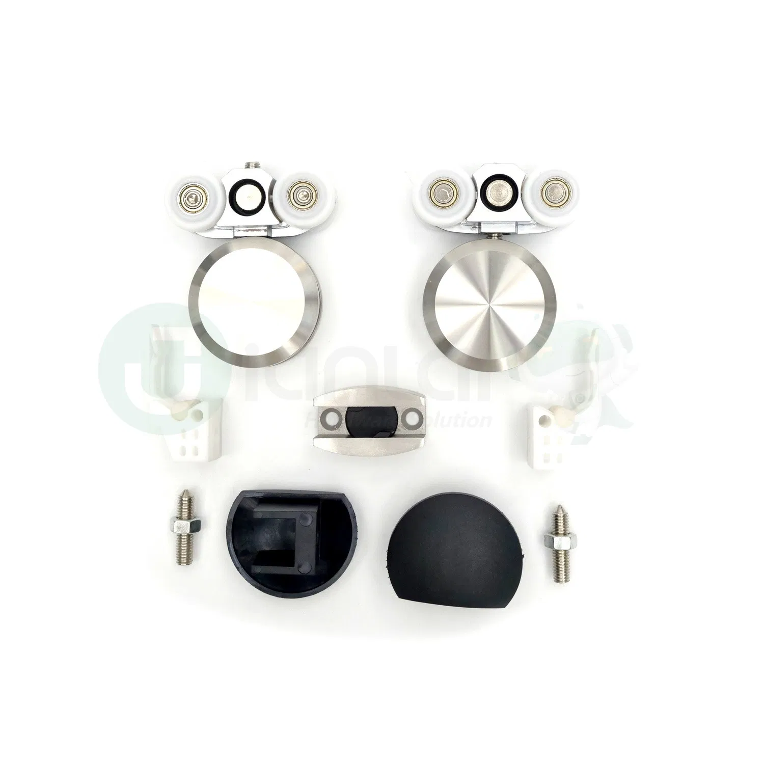 Toughened Glass Door Hanging Wheel Sliding Hardware Stainless Steel Roller