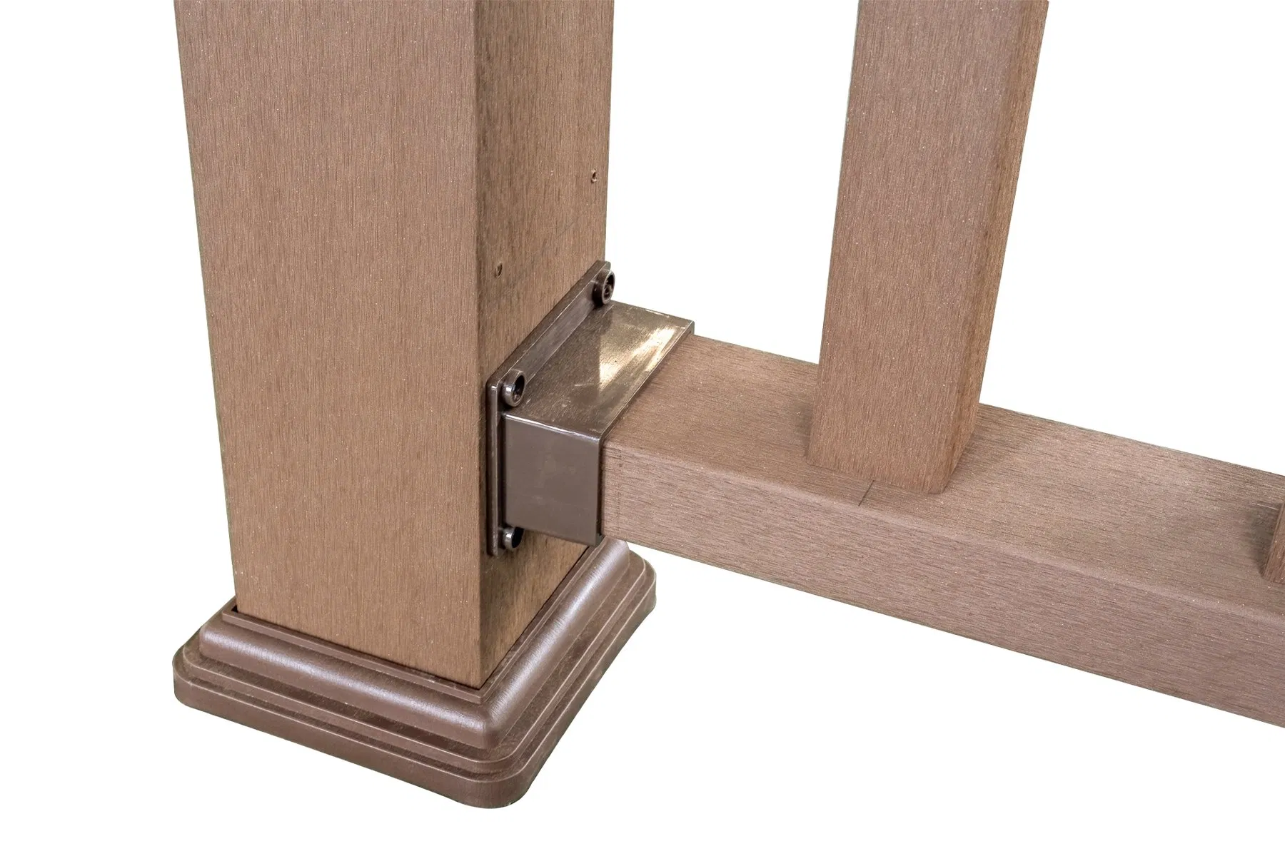 Wholesale 100% Recyclable WPC Railing Fade Resistant Anti-Crack Waterproof Outdoor WPC Handrail