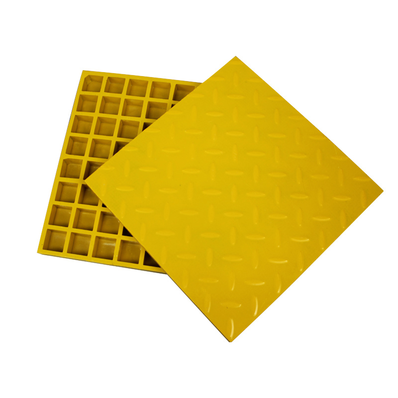 Hot Sale 50*50mm Fiberglass FRP GRP Trench Cover Walking Grating