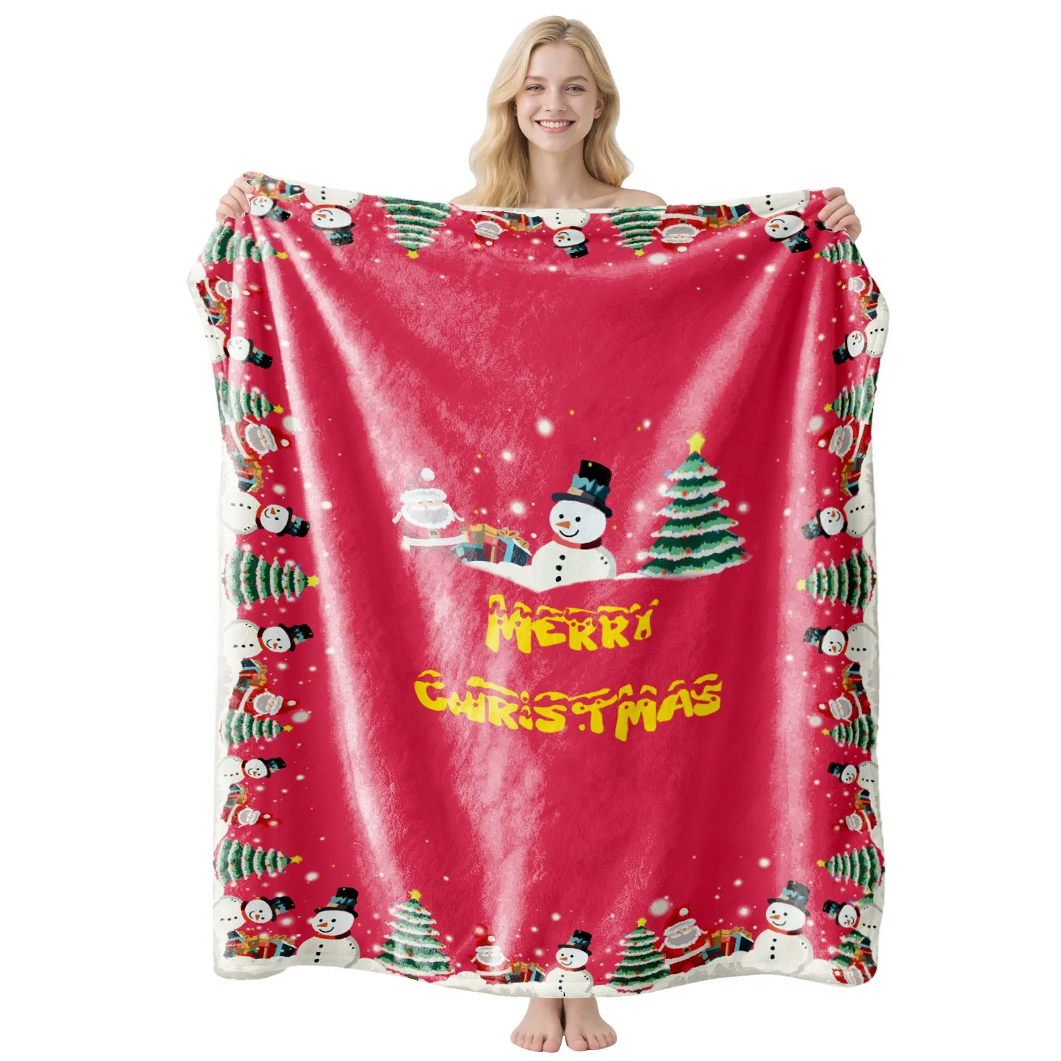 Elegant Comfort Velvet Touch Flannel Blanket Ultra Plush Christmas Fleece Throw Blanket in ISO9001/SGS at Competitive Cost for USA, UK Flannel Blanket