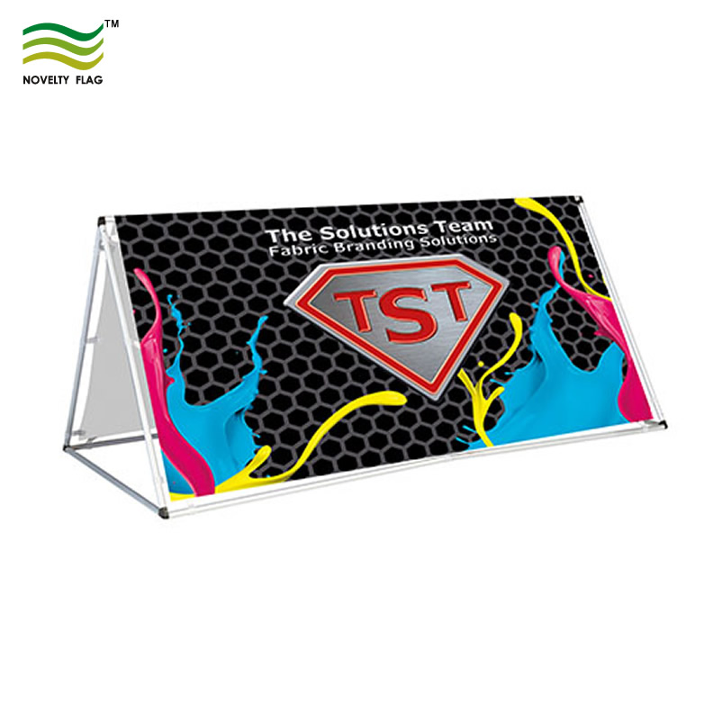 Advertising Outdoor Aluminum Frame Stand Double Side Frame Banners with Stand