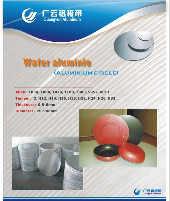 Aluminum/Aluminium Circle with Good Deep Drawing and Spinning (A1050 1060 1100 3003)