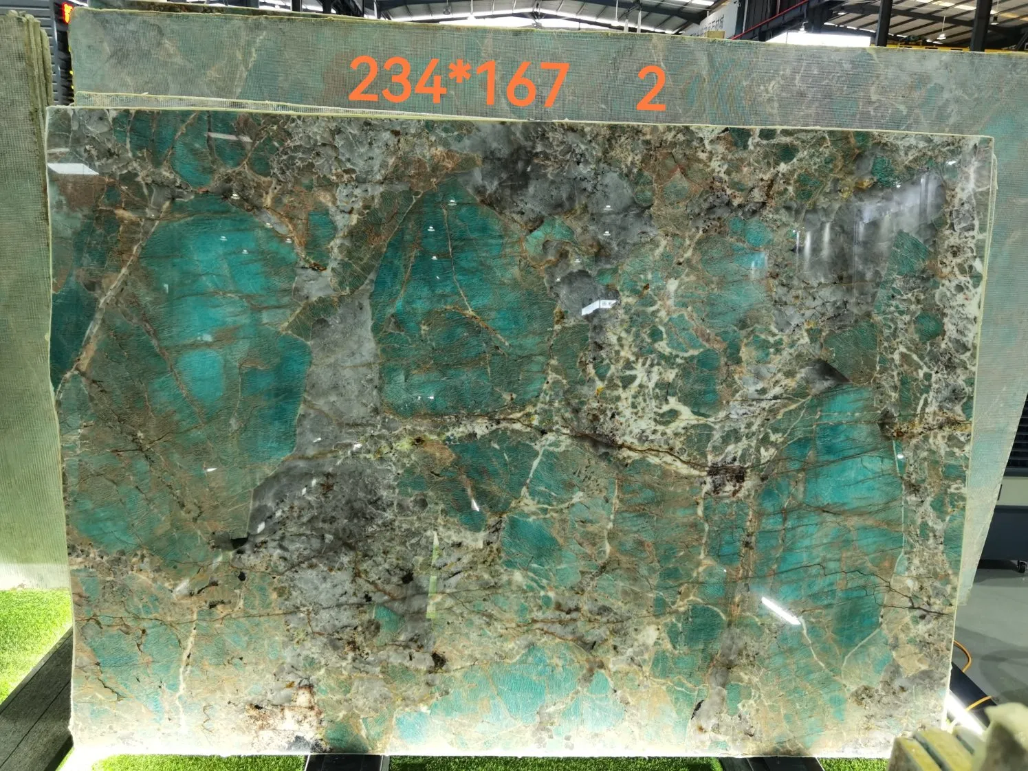 2024 Popular Amazon Green Stone Big Slab for Hotel